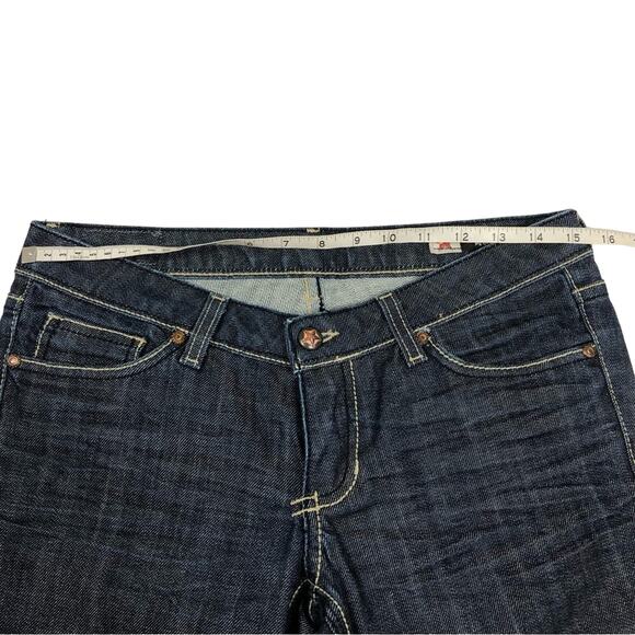 Peoples Liberation Womens Tanya Skinny Bermuda Shorts Size 26 Dark Wash Denim. - Picture 3 of 9